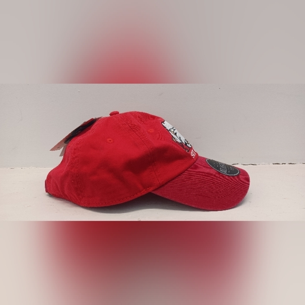 Inuyasha 2009 Sit Boy! Embroidered Adjustable Red Buckle Hat Cap Hot Topic * New - Picture 2 of 9